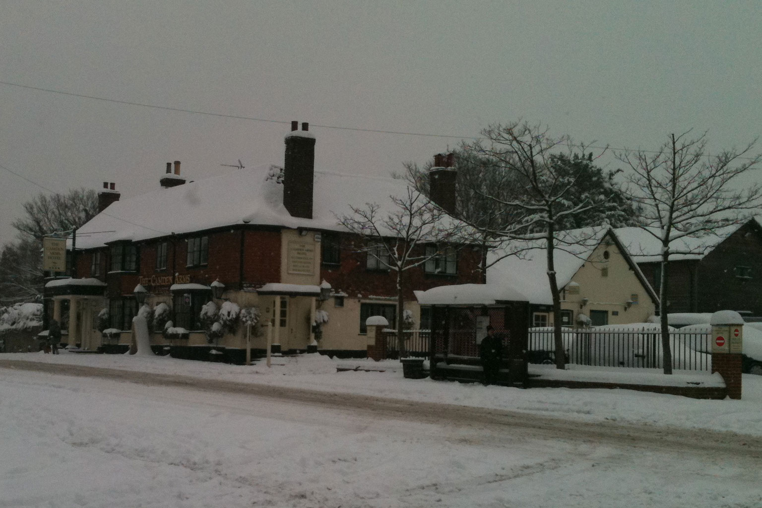 Camden in snow
